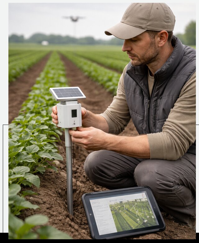 IoT мониторинг сельскохозяйственных полей и контроля в Раменском