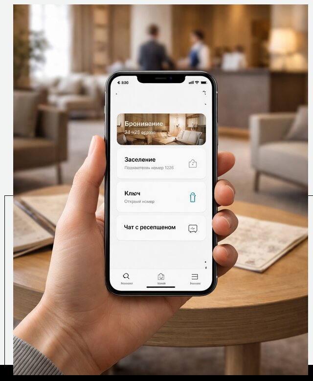 Мобильное приложение для гостей отеля в Раменском, управление сервисом